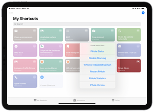 Pi-hole per iOS-Shortcuts steuern